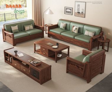 Nâng tầm không gian sống với sofa gỗ hiện đại-SFH 007