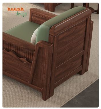 Nâng tầm không gian sống với sofa gỗ hiện đại-SFH 007