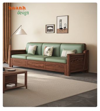 Nâng tầm không gian sống với sofa gỗ hiện đại-SFH 007