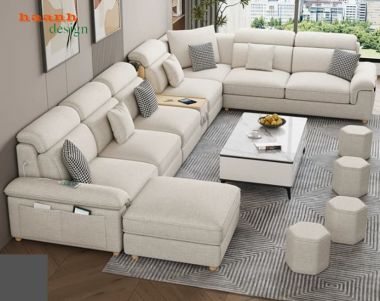 Sofa nỉ hiện đại thiết kế góc linh hoạt - SFN 018