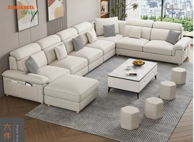 Sofa nỉ hiện đại thiết kế góc linh hoạt - SFN 018