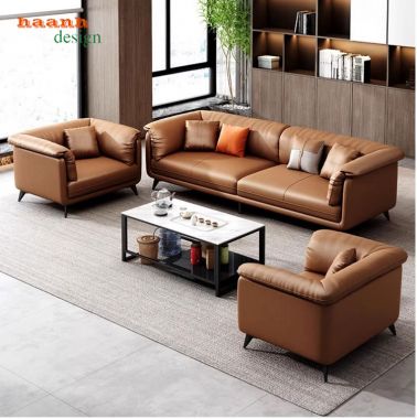 Sofa giả da phòng khách cho gia đình sang trọng SFN 003