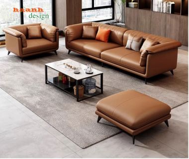 Sofa giả da phòng khách cho gia đình sang trọng SFN 003