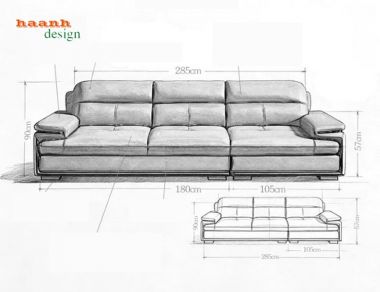 Mẫu Sofa Gia Đình Đẹp Thiết Kế Hiện Đại Xu Hướng Mới-SFN 016