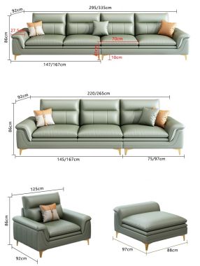 Sofa giả da phòng khách hiện đại chất lượng và sang trọng SFN 002