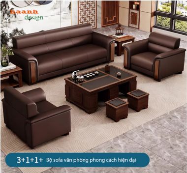 Bộ sofa văn phòng sang trọng nâng tầm không gian lãnh đạo-VFVP 018