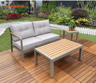 Sofa sắt ngoài trời sân vườn SST002