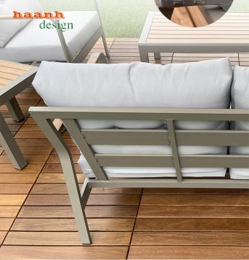 Sofa sắt ngoài trời sân vườn SST002