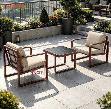 Bộ sofa sắt ngoài trời hiện đại - SST 010