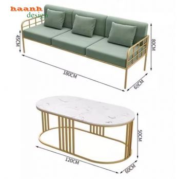 Mẫu bàn ghế sắt phòng khách đẹp thiết kế hiện đại, bền chắc-SFS 011