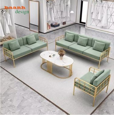 Mẫu bàn ghế sắt phòng khách đẹp thiết kế hiện đại, bền chắc-SFS 011