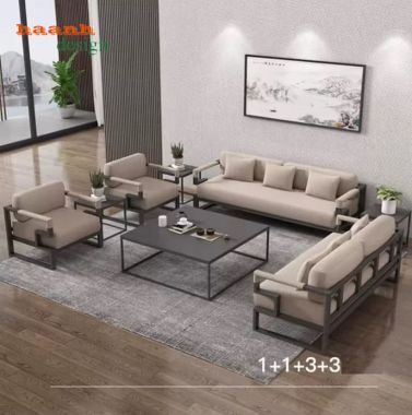 Bàn ghế sofa sắt phòng khách đẹp hiện đại giá tốt 2026-SFS 012