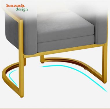 Sofa sắt phòng khách hiện đại dáng bo cong - SFS 013