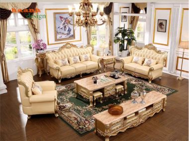 Bàn ghế sofa tân cổ điển cao cấp – Sang trọng chuẩn Châu Âu-SFC 010