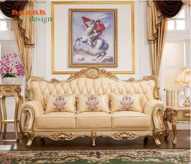Bàn ghế sofa tân cổ điển cao cấp – Sang trọng chuẩn Châu Âu-SFC 010