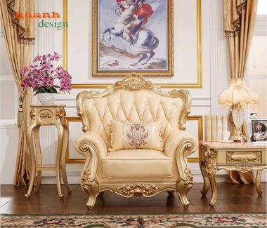 Bàn ghế sofa tân cổ điển cao cấp – Sang trọng chuẩn Châu Âu-SFC 010