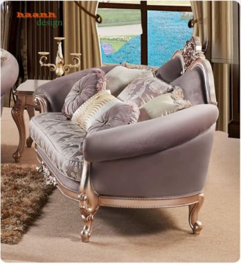 Bộ sofa tân cổ điển châu Âu sang trọng cho phòng khách - SFC 011