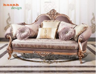 Bộ sofa tân cổ điển châu Âu sang trọng cho phòng khách - SFC 011