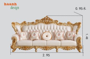 Sofa Phòng Khách Tân Cổ Điển Sang Trọng và Tiện Nghi-SFC 005