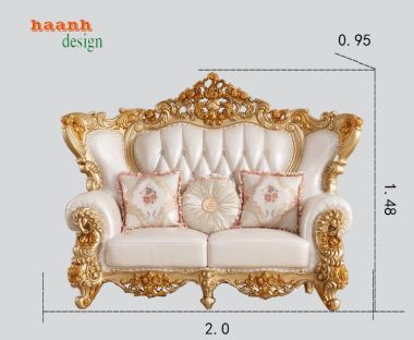 Sofa Phòng Khách Tân Cổ Điển Sang Trọng và Tiện Nghi-SFC 005