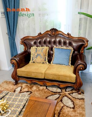 Sofa phòng khách tân cổ điển châu âu sản phẩm cao cấp. SFC 001