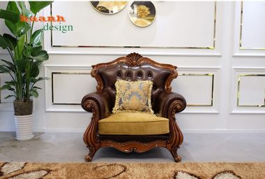 Sofa phòng khách tân cổ điển châu âu sản phẩm cao cấp. SFC 001