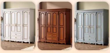 Mẫu tủ áo tân cổ điển gỗ sồi cao cấp chuẩn châu Âu-TAT 010