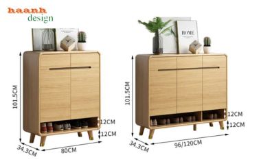 Tủ giầy dép gỗ công nghiệp bo góc hiện đại - TDC 009