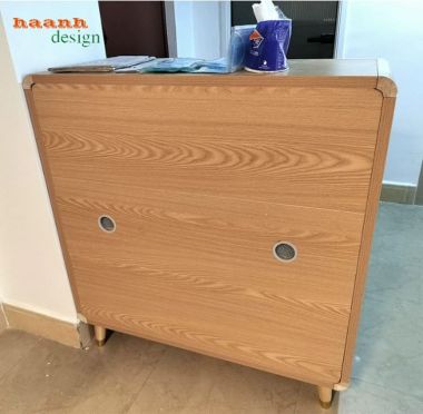 Tủ giầy dép gỗ công nghiệp bo góc hiện đại - TDC 009