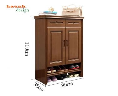 Mẫu tủ giày dép bằng gỗ sang trọng xu hướng 2026-TGH 013