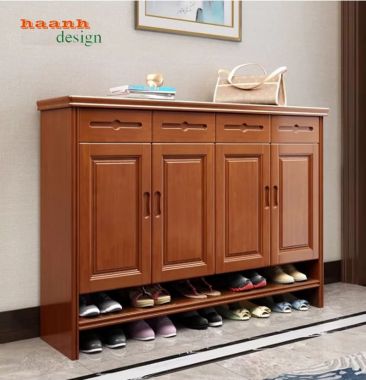 Mẫu tủ giày dép bằng gỗ sang trọng xu hướng 2026-TGH 013
