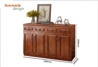 Tủ để giày dép bằng gỗ cao cấp – Thiết kế xu hướng 2025-TGH 012