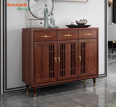 Tủ đựng giày gỗ sồi tự nhiên nhập khẩu Mỹ đẹp hiện đại-TGH 010