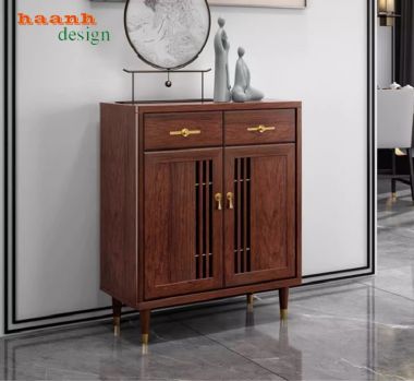 Tủ đựng giày gỗ sồi tự nhiên nhập khẩu Mỹ đẹp hiện đại-TGH 010