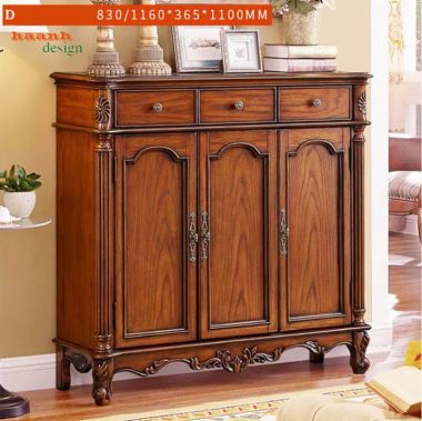 Tủ giày dép tân cổ điển nhiều kiểu dáng - TGT 006