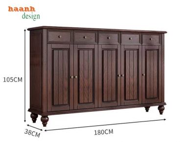 Tủ giày dép tân cổ điển phong cách châu âu -TGT 002