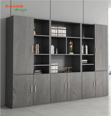 Tủ hồ sơ gỗ công nghiệp nhiều khoang cho văn phòng - THS 006