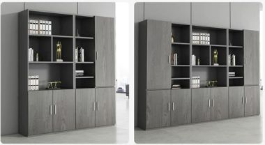 Tủ hồ sơ gỗ công nghiệp nhiều khoang cho văn phòng - THS 006
