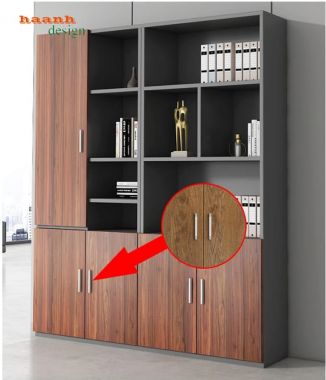 Tủ hồ sơ gỗ công nghiệp nhiều khoang cho văn phòng - THS 006
