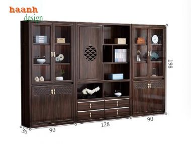 Nâng tầm phong cách với tủ hồ sơ gỗ phòng lãnh đạo-THT 002