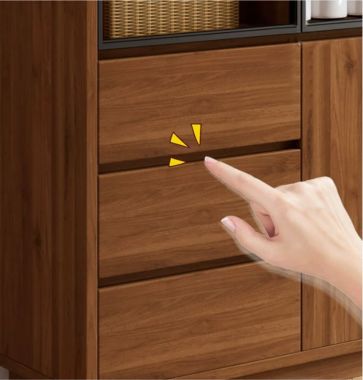 Tủ lưu trữ phòng ăn gỗ công nghiệp nhiều ngăn - TDN 005