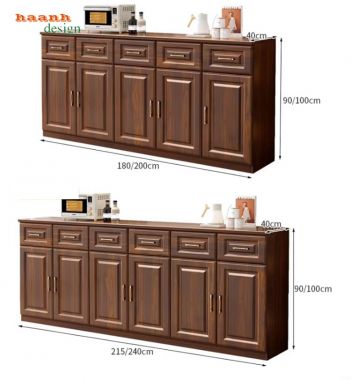 Tủ đựng đồ nhà bếp gỗ công nghiệp đa năng tiện dụng hiện đại-TDN 002