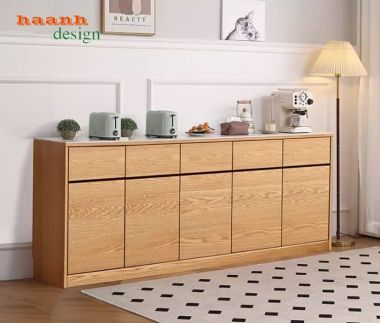 Tủ lưu trữ phòng bếp gỗ công nghiệp đẹp hiện đại 2026-TDN 003