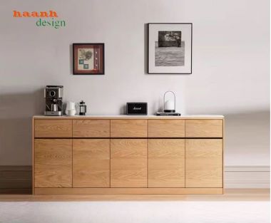 Tủ lưu trữ phòng bếp gỗ công nghiệp đẹp hiện đại 2026-TDN 003