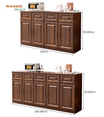 Top mẫu tủ gỗ đựng đồ nhà bếp đẹp sang trọng hiện nay-TLT 011