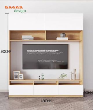 Mẫu tủ tường gỗ công nghiệp đẹp, bền, giá tốt 2025-TPK 005