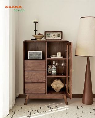 Mẫu Tủ Kệ Tivi Phòng Khách Gỗ Óc Chó Sang Trọng-TPK 017