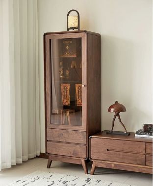 Mẫu Tủ Kệ Tivi Phòng Khách Gỗ Óc Chó Sang Trọng-TPK 017