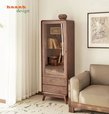 Mẫu Tủ Kệ Tivi Phòng Khách Gỗ Óc Chó Sang Trọng-TPK 017