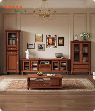 Top mẫu tủ rượu đẹp bằng gỗ được ưa chuộng nhất 2026-TPK 016